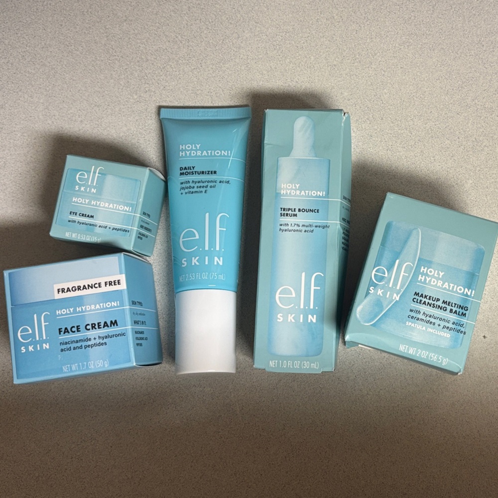 BNIB ELF SKIN Holy Hydration Skincare Set all 5 full size products